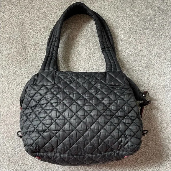 MZ Wallace Women's Black Quilted Medium Sutton Tote Bag, No Crossbody Strap - Picture 2 of 10